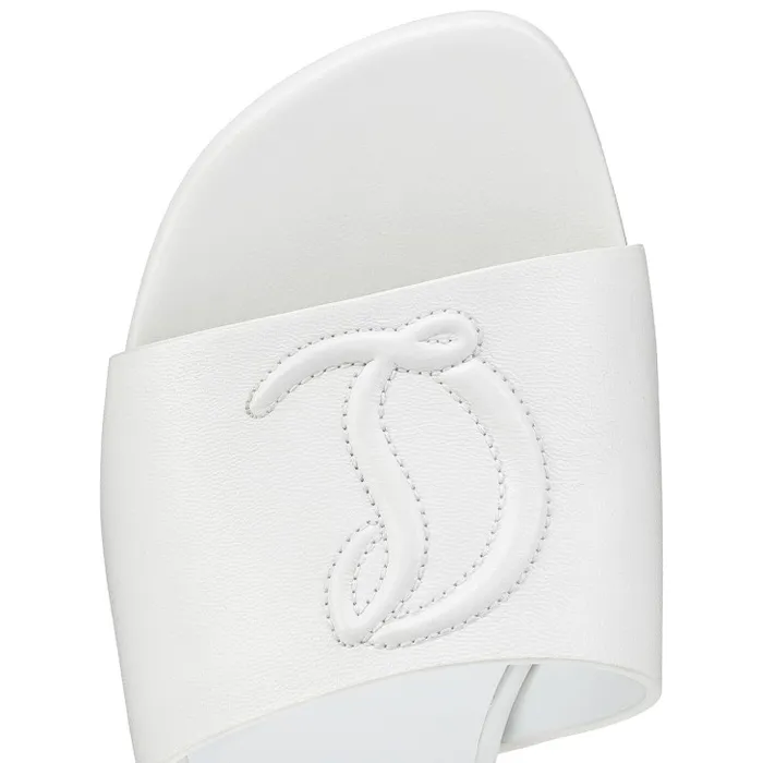 Christian Louboutin Mules Women So CL Mule 55 Mm Mules 8211 Nappa Leather 8211 Bianco