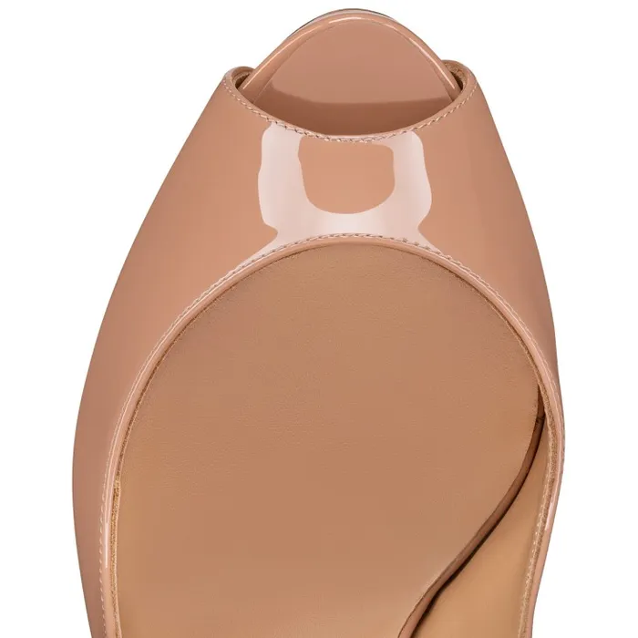 Christian Louboutin Platforms Women Hot Chick Alta 120 Mm Pumps 8211 Patent Leather 8211 Blush