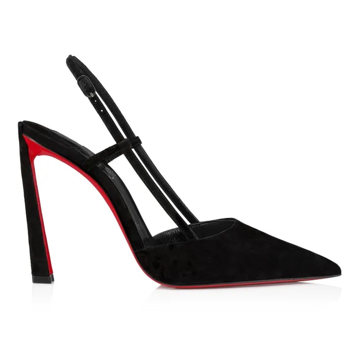 Christian Louboutin Pumps Women Condoroline 100 Mm Sling Back Pumps 8211 Veau Velours 8211 Black