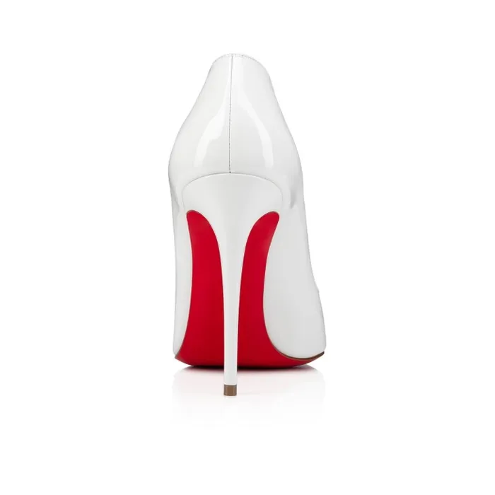 Christian Louboutin Pumps Women Hot Chick 100 Mm Pumps 8211 Patent Calf Leather 8211 Bianco