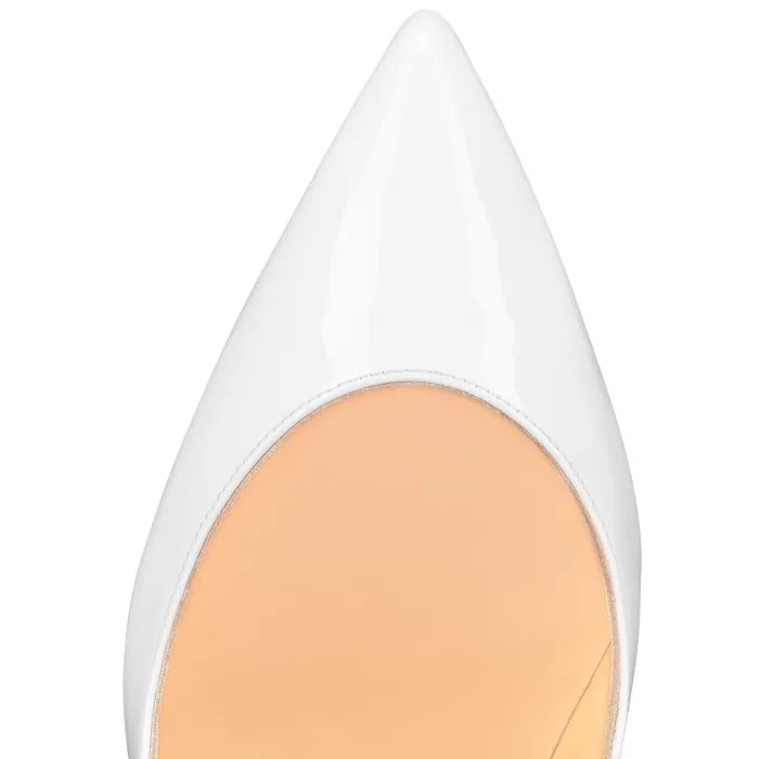 Christian Louboutin Pumps Women Hot Chick 100 Mm Pumps 8211 Patent Calf Leather 8211 Bianco