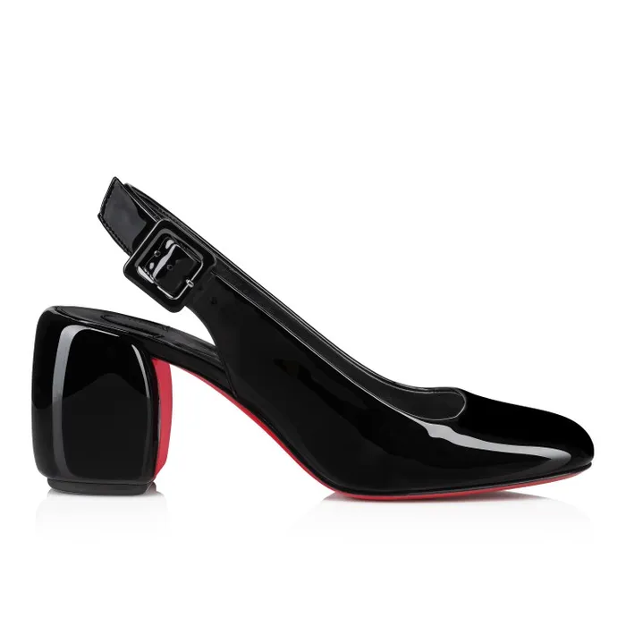 Christian Louboutin Pumps Women Minny Sling 70 Mm Sling Back Pumps 8211 Patent Calf Leather 8211 Black
