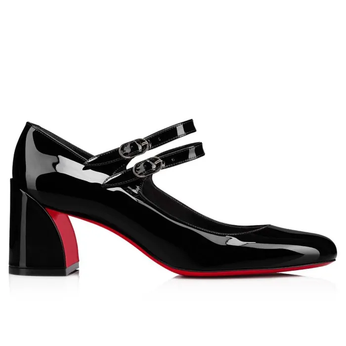 Christian Louboutin Pumps Women Miss Jane 55 Mm Mary Janes 8211 Patent Calf 8211 Black