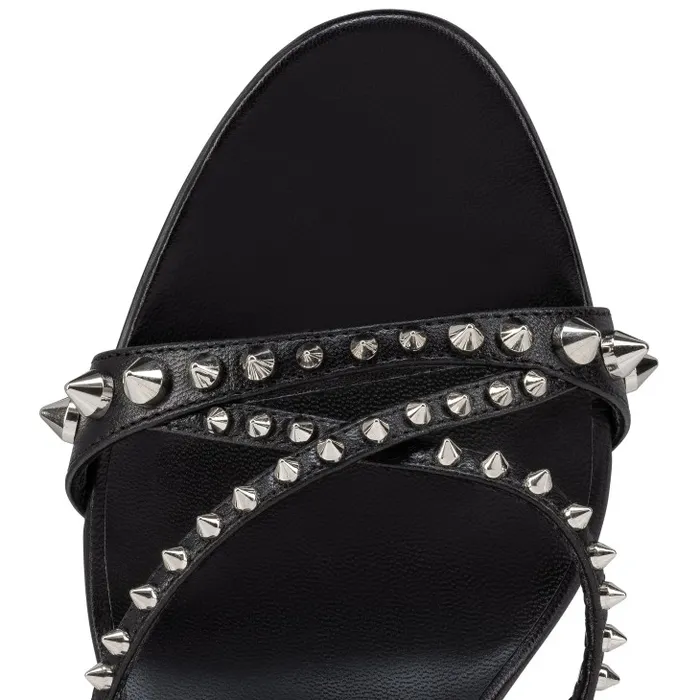 Christian Louboutin Sandals and Slides Women Tatoosh Spikes 85 Mm Mules 8211 Kid Leather And Spikes 8211 Black