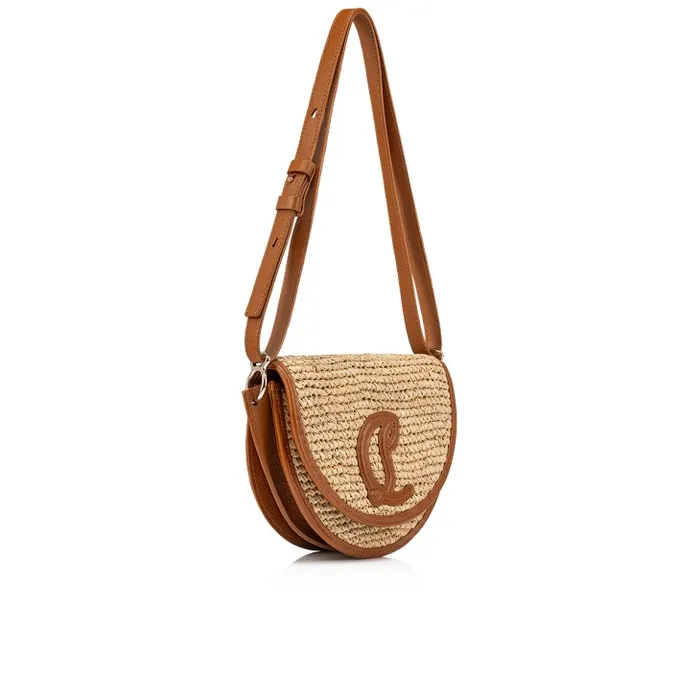 Christian Louboutin Shoulder Bags Women By My Side Crossbody Bag 8211 Raffia And Grained Calf Leather 8211 Natural
