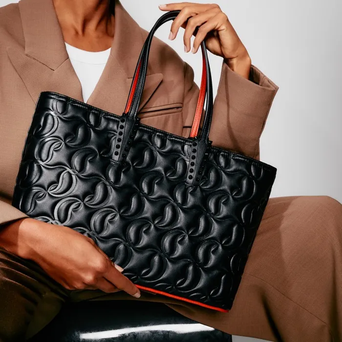 Christian Louboutin Shoulder Bags Women Cabata Small Tote Bag 8211 Nappa Leather 8211 Black Christian Louboutin Shoulder Bags Women Cabata Small Tote Bag 8211 Nappa Leather 8211 Black