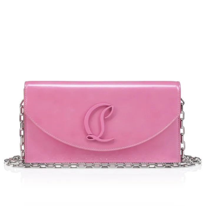 Christian Louboutin Shoulder Bags Women Loubi54 Clutch 8211 Iridescent Patent Leather 8211 Baby B