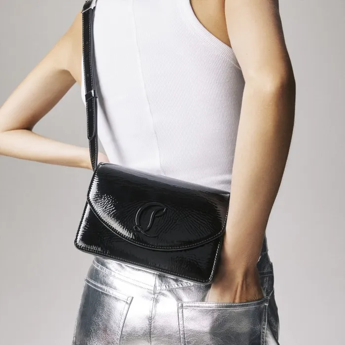 Christian Louboutin Shoulder Bags Women Loubi54 Crossbody Bag 8211 Vog Patent Leather 8211 Black Christian Louboutin Shoulder Bags Women Loubi54 Crossbody Bag 8211 Vog Patent Leather 8211 Black