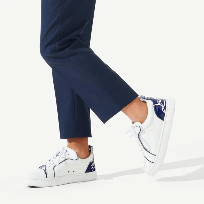 Christian Louboutin Sneakers Kids Funnyto Lowtop Sneakers 8211 Calf Leather 8211 Blue