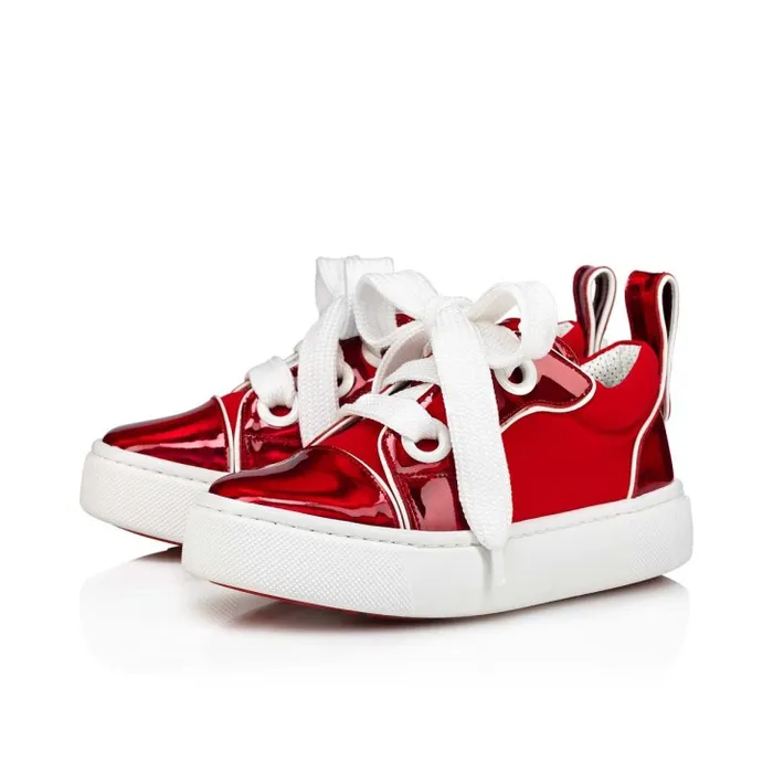 Christian Louboutin Sneakers Kids Toy Toy Lowtop Sneakers 8211 Patent Calf Psychic And Neoprene 8211 Loubi