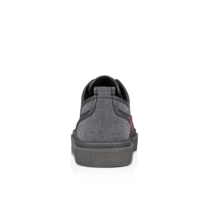 Christian Louboutin Sneakers Men Adolon Junior Sneakers 8211 Linen And Calf Leather 8211 Smoky