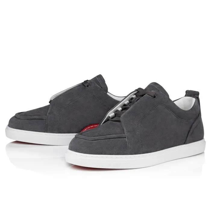 Christian Louboutin Sneakers Men Jimmy Sneakers 8211 Souple Veau Velours 8211 Smoky