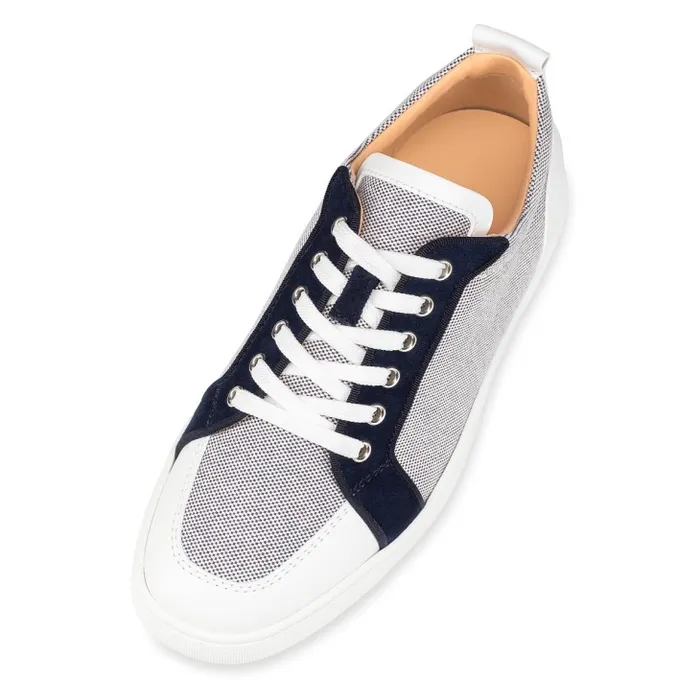 Christian Louboutin Sneakers Men Rantulow Sneakers 8211 Calf Leather Cotton And Veau Velours 8211 Navy