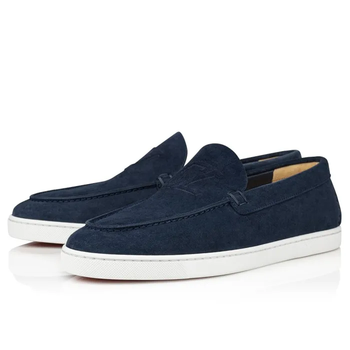Christian Louboutin Sneakers Men Varsiboat Boat Shoes 8211 Leather 8211 Marine