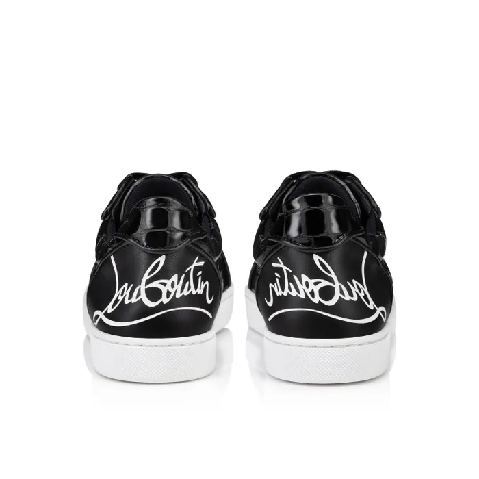 Christian Louboutin Sneakers Women Fun Vieira Orlato Sneakers 8211 Alligator Embossed Calf Leather 8211 Black