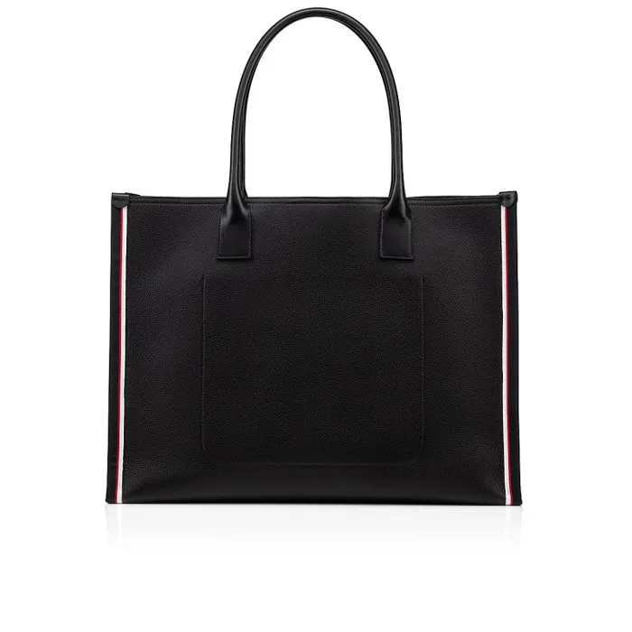 Christian Louboutin Totes MenWomen Nastroloubi XL Tote Bag 8211 Grained Calf Leather 8211 Black
