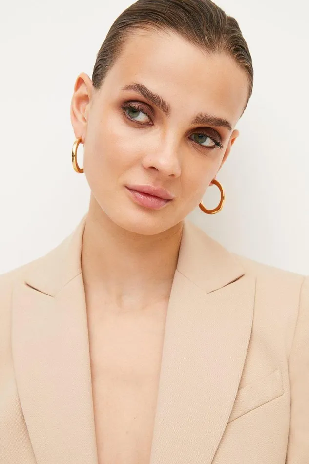 Chunky Hoops Gold Women Karen Millen Jewellery
