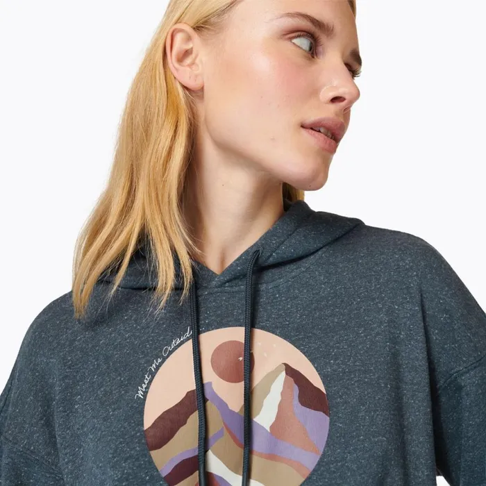Circle Outside Hoody Navy Heather Women Merrell Tops