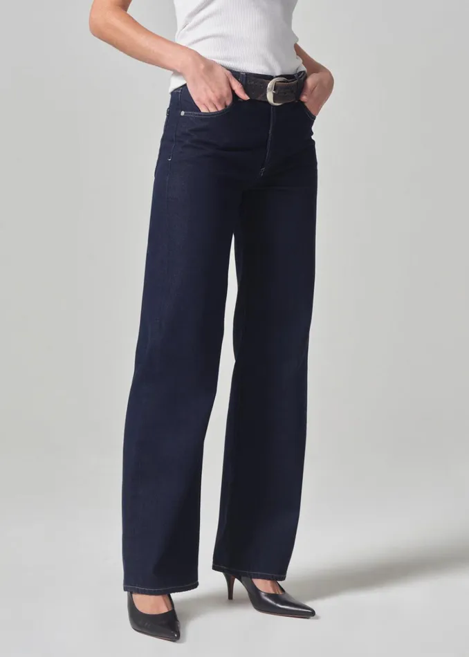 Citizens Of Humanity Annina High Rise Wide Leg 33034 In Hudson Women Jeans