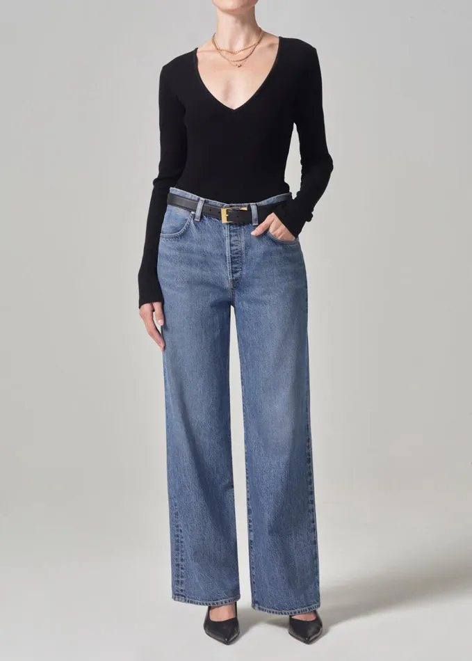 Citizens Of Humanity Annina High Rise Wide Leg 33034 In Siesta Women Jeans