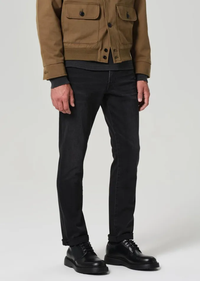 Citizens Of Humanity Gage Slim Straight Perform In Dark Storm Men Jeans
