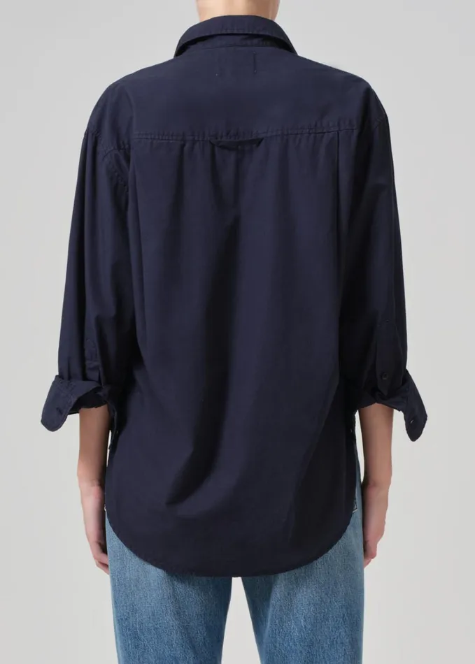 Citizens Of Humanity Kayla Shirt In Navy Women Tops