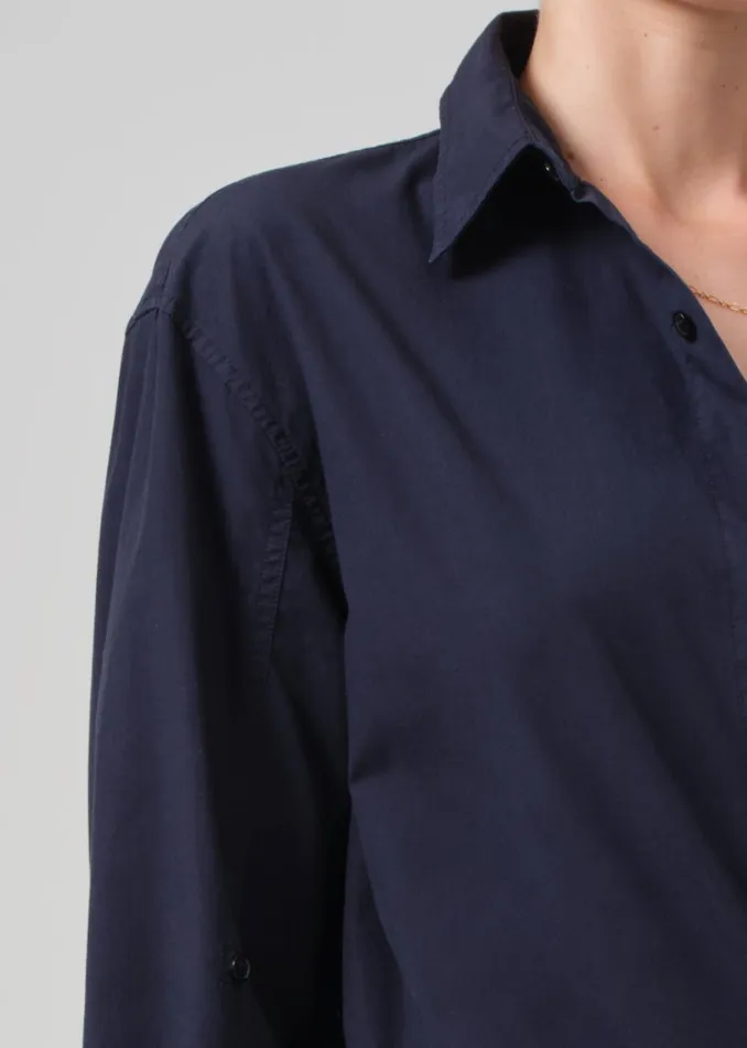 Citizens Of Humanity Kayla Shirt In Navy Women Tops