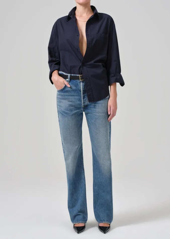 Citizens Of Humanity Kayla Shirt In Navy Women Tops