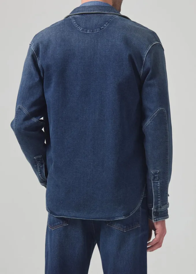 Citizens Of Humanity Luca Bucket Dye Shirt French Terry In Monroe Men Shirts