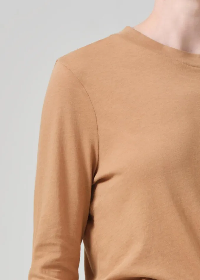 Citizens Of Humanity Sabine Cropped Long Sleeve In Ambra Women Tops