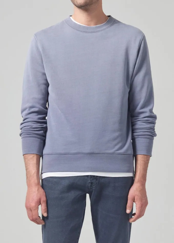 Citizens Of Humanity Vintage Crewneck Sweatshirt In Vintage Indigo Men Shirts
