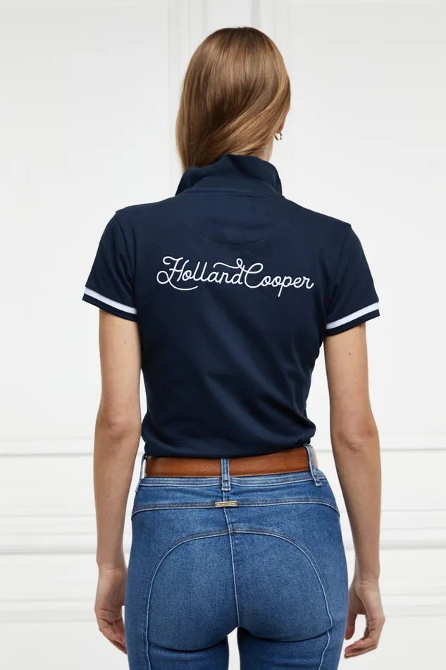 Classic Polo Shirt Ink Navy Women Holland Cooper Polo Shirts