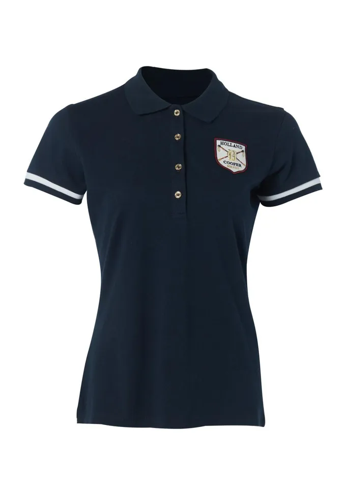 Classic Polo Shirt Ink Navy Women Holland Cooper Polo Shirts