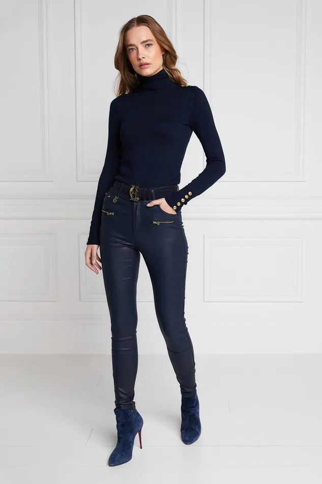 Coated Jodhpur Jean Navy Women Holland Cooper Jeans Coated Jodhpur Jean Navy Women Holland Cooper Jeans