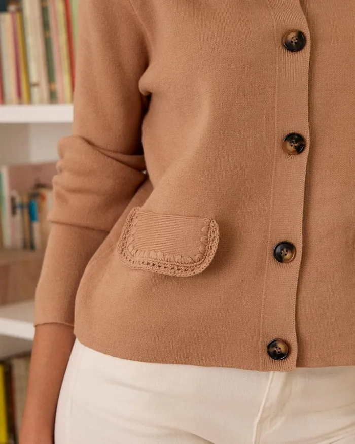 Cornelia Knitted Jacket Camel Women Polin Et Moi Blazer And Jackets Cornelia Knitted Jacket Camel Women Polin Et Moi Blazer And Jackets