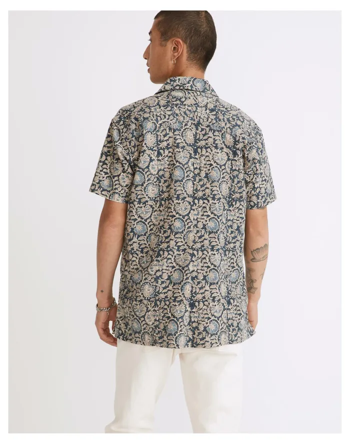 Corridor Butterfly Embroidered Summer Shirt Butterfly Men Madewell Shirts