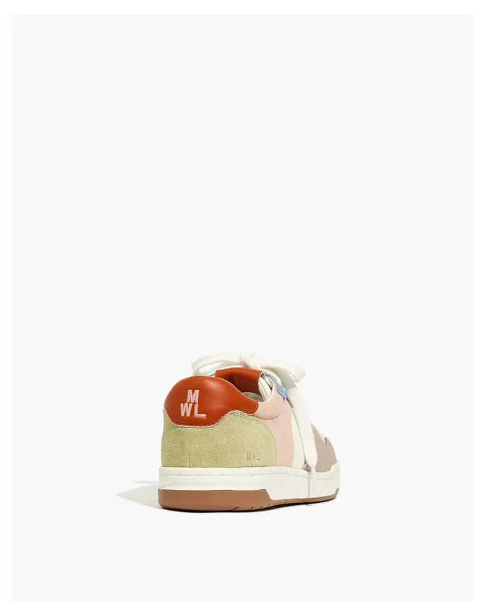 Court Sneakers In Colorblock Nubuck And Leather American Blue Multi Women Madewell Sneakers