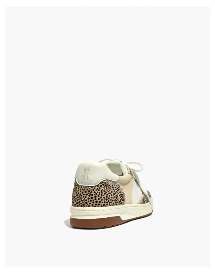 Court Sneakers In Spotted Calf Hair Sand Beige Multi Women Madewell Sneakers Court Sneakers In Spotted Calf Hair Sand Beige Multi Women Madewell Sneakers