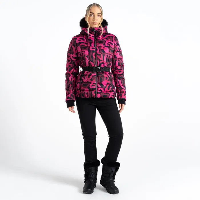 Crevasse Ski Jacket Pure Pink Graffiti Print Women Dare 2b Ski Jackets Crevasse Ski Jacket Pure Pink Graffiti Print Women Dare 2b Ski Jackets