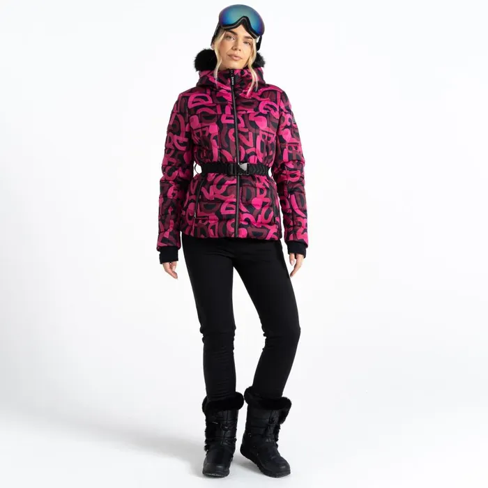 Crevasse Ski Jacket Pure Pink Graffiti Print Women Dare 2b Ski Jackets Crevasse Ski Jacket Pure Pink Graffiti Print Women Dare 2b Ski Jackets