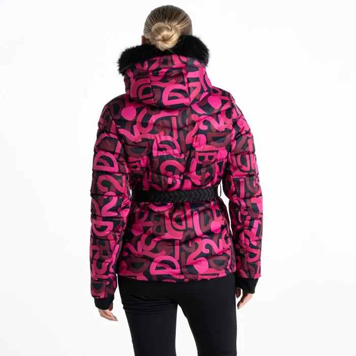 Crevasse Ski Jacket Pure Pink Graffiti Print Women Dare 2b Ski Jackets Crevasse Ski Jacket Pure Pink Graffiti Print Women Dare 2b Ski Jackets