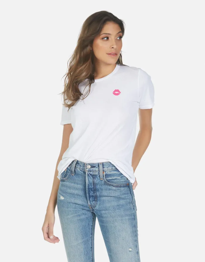 Croft Elements Rainbow White Women039s Lauren Moshi Short Sleeve