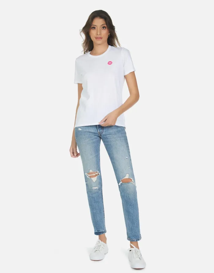 Croft Elements Rainbow White Women039s Lauren Moshi Short Sleeve