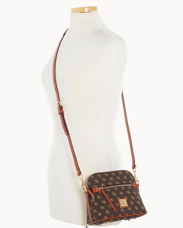 Crossbodies Women Dooney and Bourke Gretta Domed Crossbody Brown Tmoro Crossbodies Women Dooney and Bourke Gretta Domed Crossbody Brown Tmoro