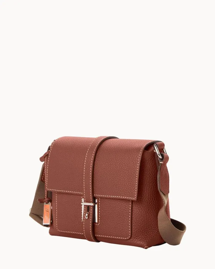 Crossbodies Women Dooney and Bourke Henrys Mini Messenger Chocolate
