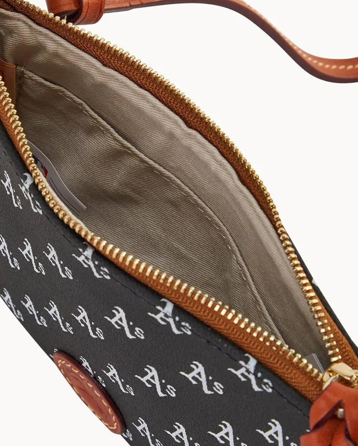 Crossbodies Women Dooney and Bourke MLB Athletics Top Zip Crossbody Athletics Crossbodies Women Dooney and Bourke MLB Athletics Top Zip Crossbody Athletics