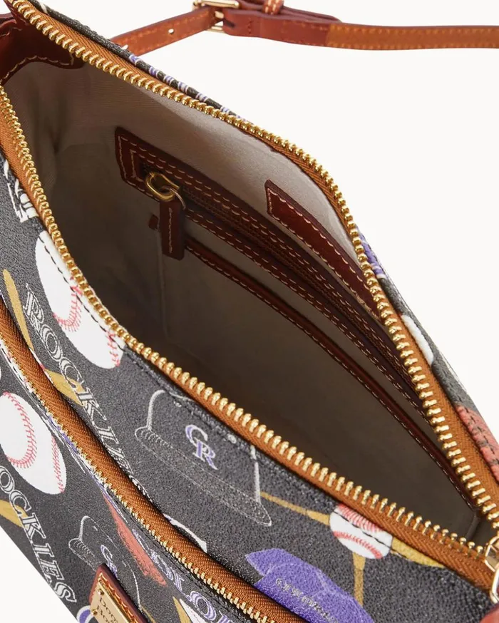 Crossbodies Women Dooney and Bourke MLB Rockies Crossbody Rockies Crossbodies Women Dooney and Bourke MLB Rockies Crossbody Rockies