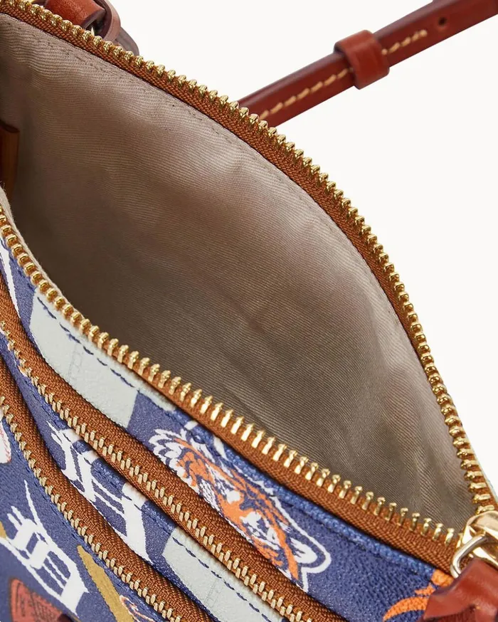 Crossbodies Women Dooney and Bourke MLB Tigers North South Triple Zip Crossbody Tigers Crossbodies Women Dooney and Bourke MLB Tigers North South Triple Zip Crossbody Tigers
