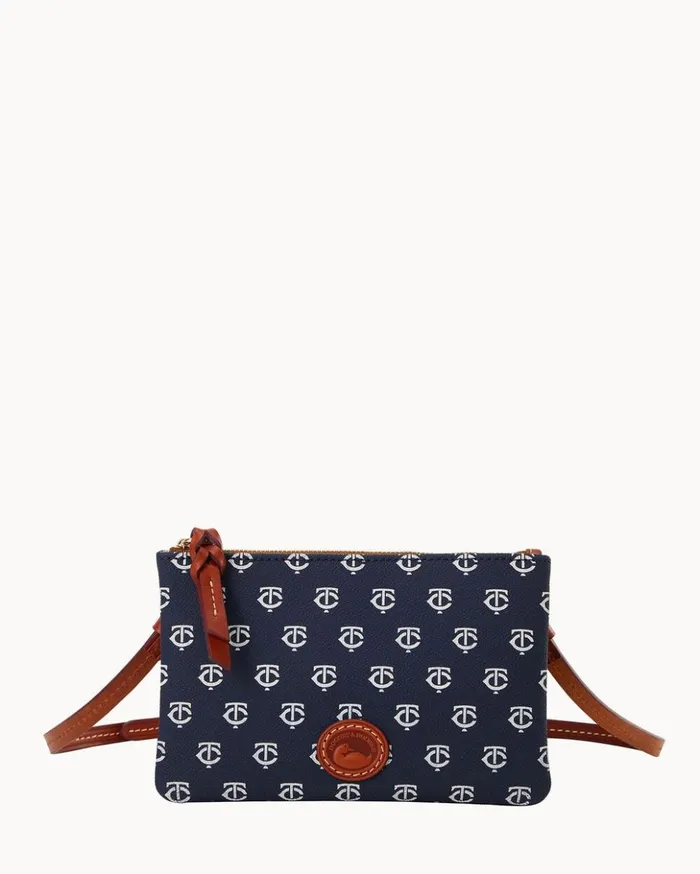 Crossbodies Women Dooney and Bourke MLB Twins Top Zip Crossbody Twins