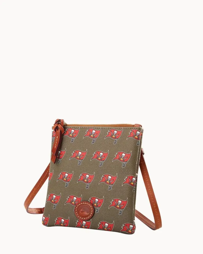 Crossbodies Women Dooney and Bourke NFL Buccaneers Small North South Top Zip Crossbody Buccaneers
